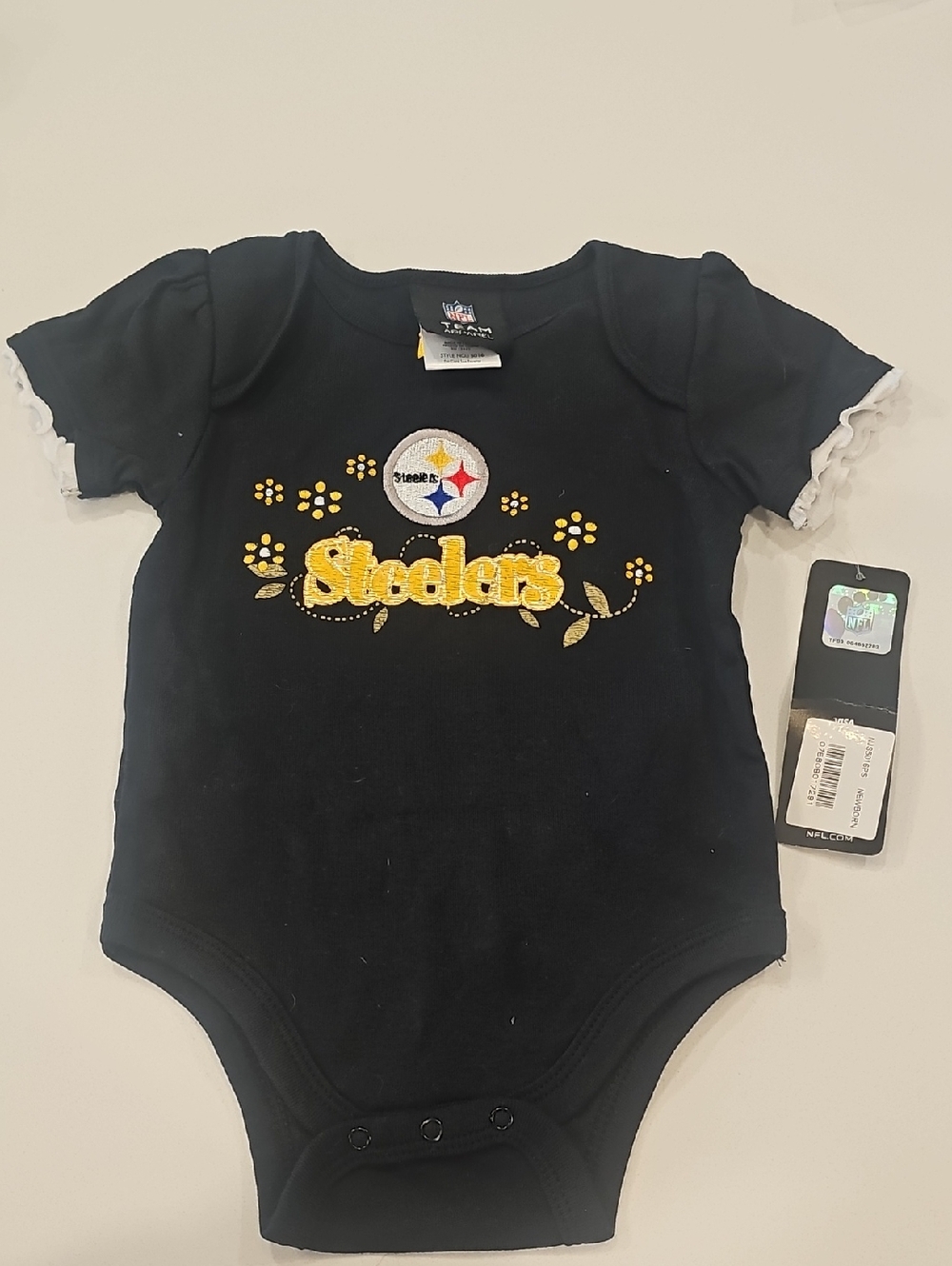 NFL Steelers Black and Gold Girls One-Piece